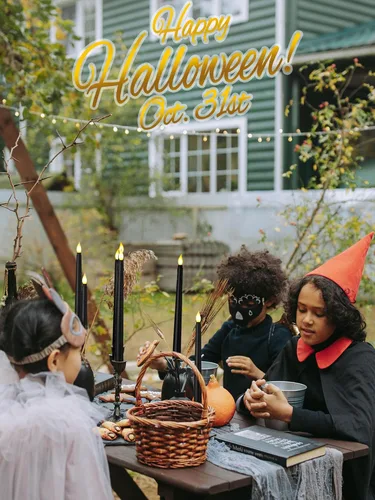 Miniatura 6 de Treela 36 Piezas Velas Cónicas Sin Llama de 11 Pulgadas Parpadeantes de Imitación LED a Batería Velas Falsas Eléctricas para Navidad Halloween Negro