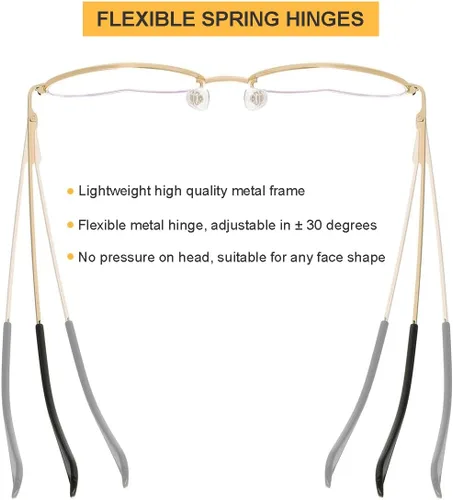 Miniatura 5 de Gleyemor Gafas de luz azul en forma de corazón para mujer, bonitas gafas de computadora