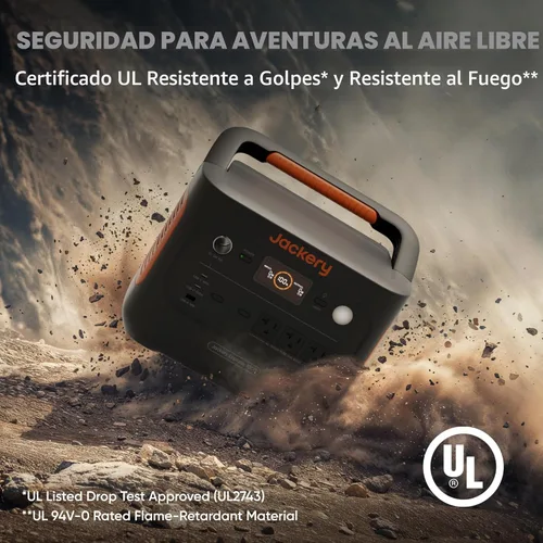 Miniatura 6 de Jackery Explorer 1000 v2 Estación de Energía Portátil, Batería LiFePO4 de 1070Wh, Salida AC de 1500W/USB-C de 100W, Carga Rápida de 1 Hora