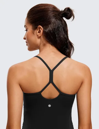 Miniatura 5 de CRZ YOGA Butterluxe - Camiseta sin mangas de maternidad con espalda en Y para mujer, fruncida, básica, sin mangas, atlética, para yoga