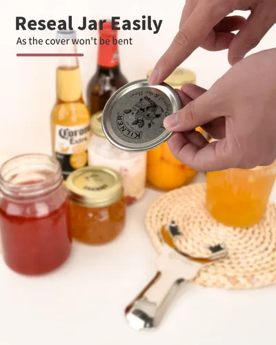 Miniatura 3 de CYDW Herramienta para abridor de tarros Mason sin abolladuras ni daños en la tapa, abrelatas manual multiusos, utensilio de extracción manual