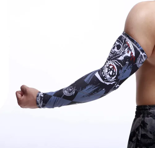 Miniatura 4 de Manga de compresión para tatuajes, mangas para brazos, fundas de tatuaje temporales, protección UV para hombres y mujeres, Color 9