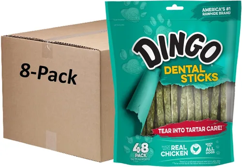 Miniatura 7 de Palillos dentales Dingo 48 unidades, acción de masticación natural ayuda a limpiar los dientes
