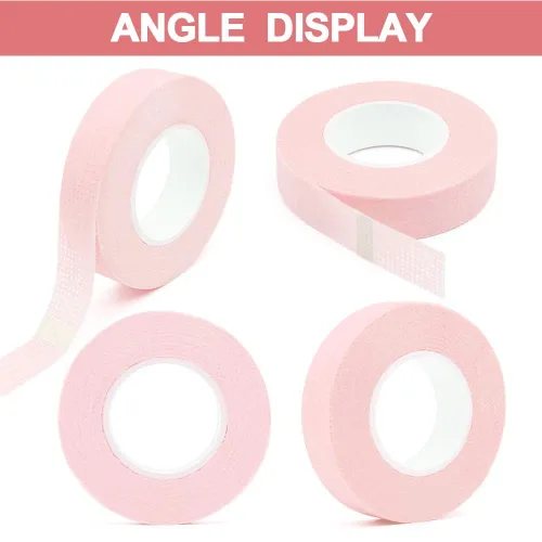 Miniatura 6 de EBANKU 5 rollos de cinta de extensiones de pestañas, cinta de ojos para extensiones de pestañas, cinta de tela de microporos transpirable