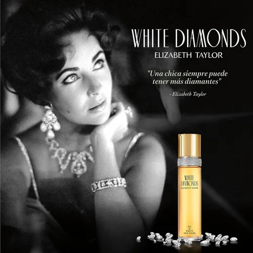 Miniatura 4 de Elizabeth Taylor White Diamonds Perfume para mujer, fragancia floral de larga duración, Eau de Toilette EDT en aerosol, regalo para ella, 3.3 fl oz
