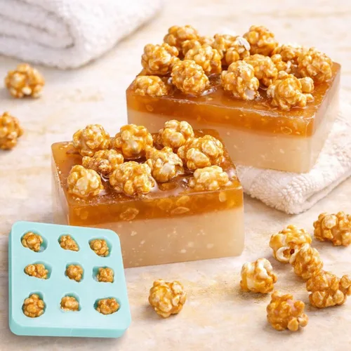 Miniatura 3 de Molde de silicona para palomitas de caramelo - Molde para hacer velas - Molde de resina - Molde de jabón - Molde flexible realista NC083