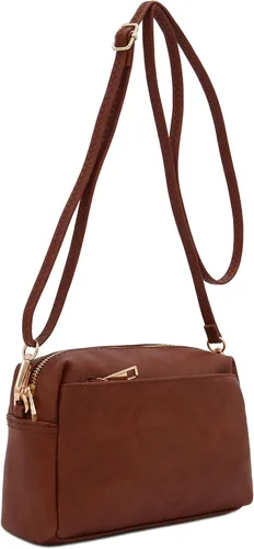 Miniatura 15 de FashionPuzzle Triple Zip Small Crossbody Bag