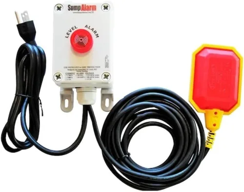Miniatura 9 de Sump Alarm Alarma de agua alta para bomba de sumidero y agua séptica, alarma acústica de 90 dB resistente a la intemperie con interruptor