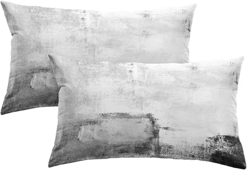 Miniatura 19 de Britimes Fundas de almohada modernas para decoración del hogar, 16 x 16 pulgadas, juego de 2 fundas de almohada decorativas, fundas de almohada
