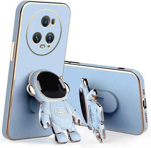 Miniatura 10 de Compatible con Honor Magic 5 Pro Funda con chapado creativo de astronauta de dibujos animados rosa, funda para teléfono Honor Magic 5 Pro, funda