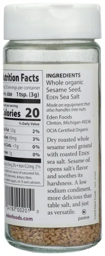 Miniatura 2 de Eden Foods, Orgánico, Gomasio, Semillas de Sésamo y Sal Marina, 3.5 oz (100 g) - 2pcs