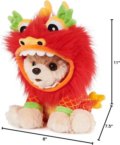 Miniatura 6 de GUND Boo, El perro más lindo del mundo con gorro parisino de peluche, muñeco de perro pomerania para edades de 1 año en adelante, 9 pulgadas