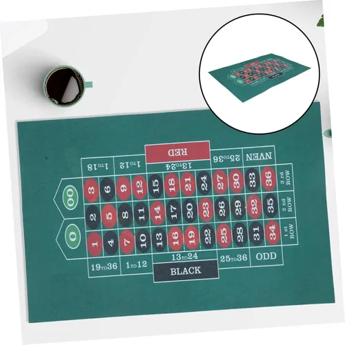 Miniatura 9 de PRETYZOOM Tapete de mesa plegable impermeable con superficie de fieltro de doble cara para un juego suave, adecuado para reuniones familiares