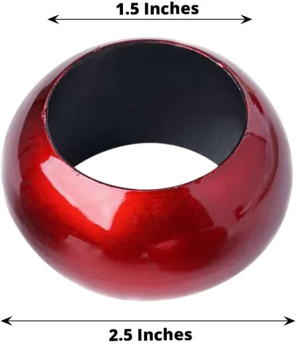 Miniatura 3 de Efavormart - Juego de 20 servilleteros acrílicos rojos al por mayor para ajustes de lugar, bodas, recepciones, cenas o fiestas de vacaciones