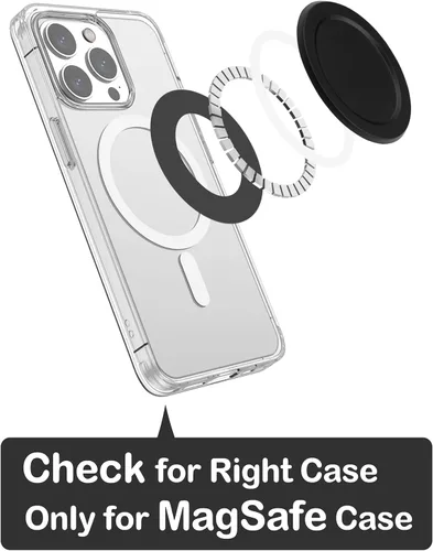 Miniatura 2 de metisinno Base magnética básica compatible con agarres de teléfono PopSocket y fundas MagSafe para iPhone, color negro Azul cielo