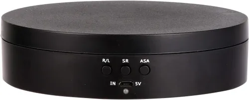 Miniatura 7 de Denpetec Soporte giratorio motorizado, plato giratorio eléctrico de 360 grados para exhibición de productos de fotografía, joyas, relojes, modelos