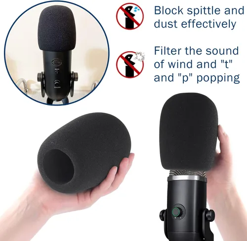 Miniatura 5 de Fundas para micrófono, paquete de 1 unidad, espuma de alta densidad para micrófono condensador