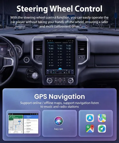 Miniatura 5 de Radio de coche 8 Core 4G+64G F150 2013-2014, pantalla IPS de 12.1 pulgadas, estéreo Tesla Style F150 con Android 15 Pronóstico meteorológico