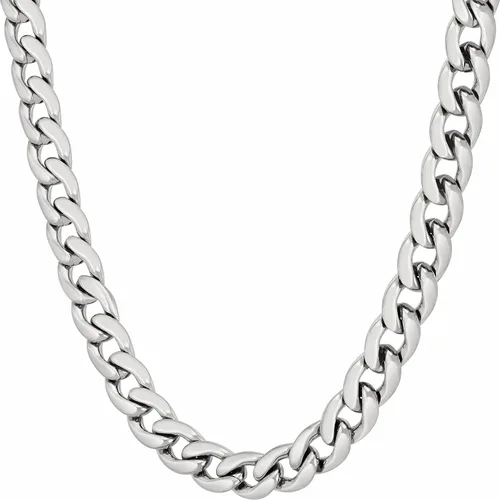 LIFETIME JEWELRY Collar de cadena de eslabones cubanos pulidos de 0.276in para mujeres y hombres, chapado en oro de 24 quilates, Chapado en oro, No