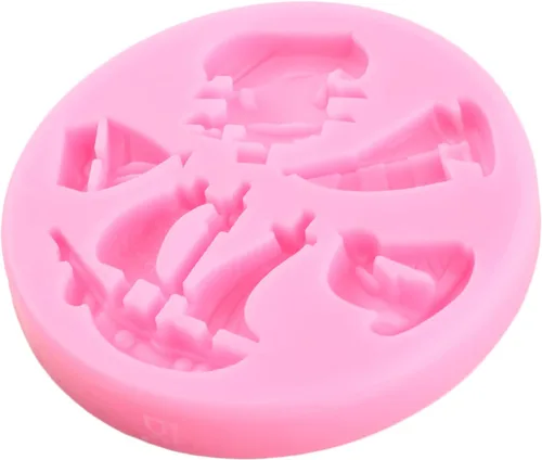 Miniatura 8 de Molde de silicona con temática pirata, moldes para fondant, brújula de chocolate, monedas del tesoro, molde de caramelo para cupcakes, decoración
