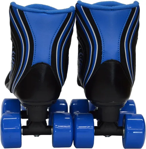 Miniatura 5 de ¡Nuevo! Epic Rock Candy - Patines cuádruples con 2 cordones (negro y azul)