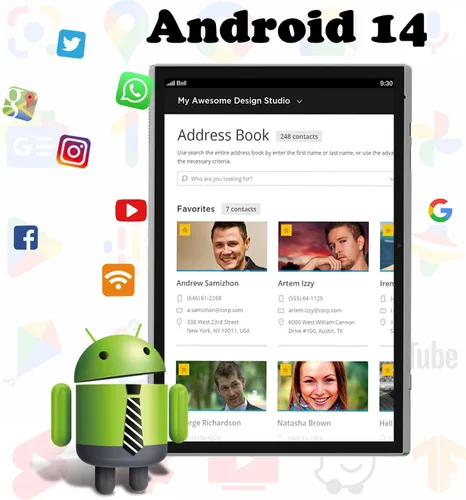 Miniatura 2 de Tableta de 10 pulgadas Android 14 Tablets 10" Tableta Computadora 6GB RAM 32GB ROM 1TB Expand, 2MP+8MP Cámaras Duales WiFi-6 Bluetooth, 1280x800 IPS