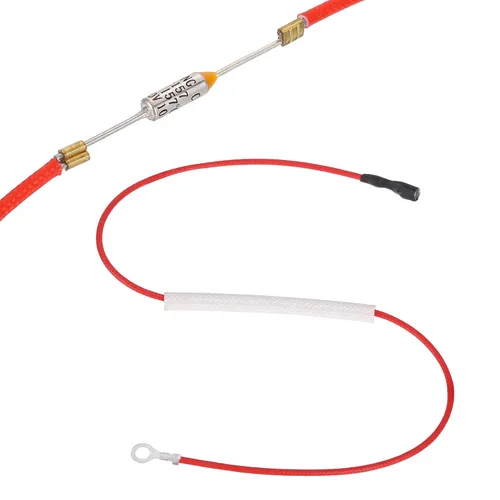 Miniatura 12 de MECCANIXITY Fusible universal de temperatura para olla de arrocera, 158.0 °F 10 A 250 V Fusible térmico de metal con terminal y terminal de anillo