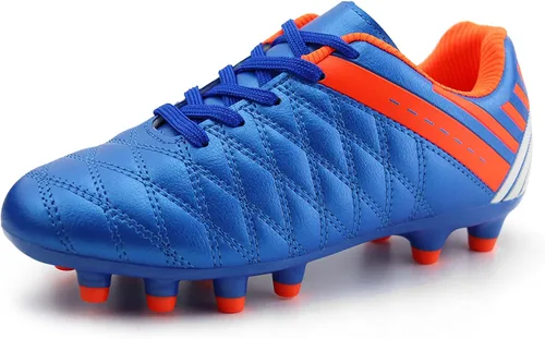 brooman Tacos de fútbol atléticos para niños y niñas, zapatos de fútbol para exteriores