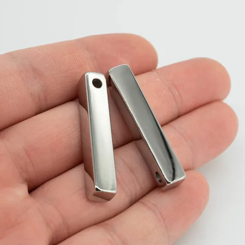 Miniatura 4 de StayMax Barra rectangular para grabado, acero inoxidable, 10
