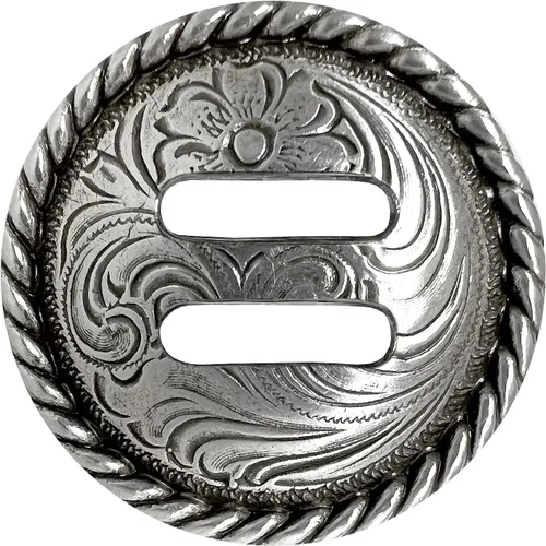 Miniatura 6 de F9819-2-SRTP 3/4" Concho de borde de cuerda redondo 10 piezas Plata antigua Plata envejecida