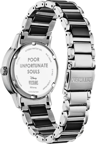 Miniatura 2 de Citizen Eco-Drive Disney - Reloj de cuarzo para mujer acero inoxidable Ursula tono plateado modelo EM0748-51W