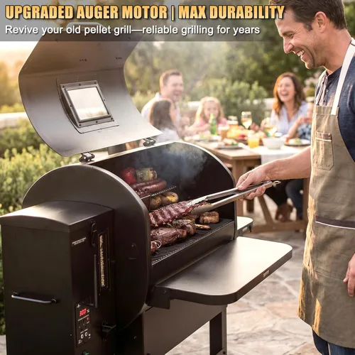 Miniatura 5 de Piezas de repuesto mejoradas de motor de barrena de 2.0 RPM para Traeger, parrillas de pellets de madera Pit Boss y ahumadores de Camp Chef