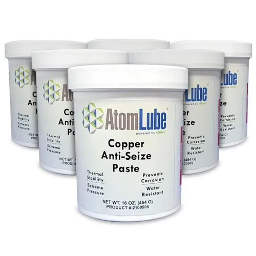 AtomLube Pasta antiagarrotamiento de cobre | Lubricante de montaje de alta temperatura para sujetadores roscados y accesorios | Lubricante