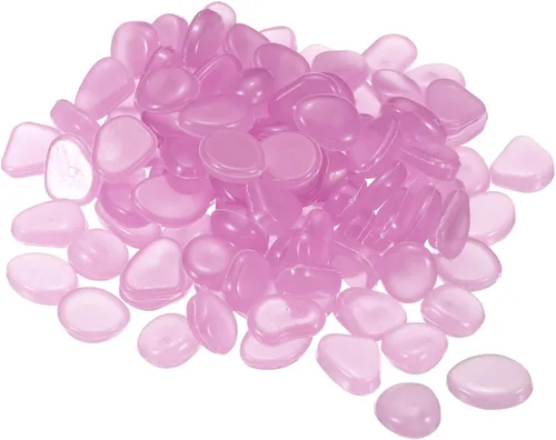 Miniatura 9 de MECCANIXITY 300 piedras brillantes de 8 a 0.433 in brillantes para decoración en la oscuridad, piedras luminosas, decoración de bricolaje azul