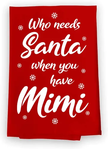 Miniatura 10 de Honey Dew Gifts, I Work Hard so My Dog Can Have a Better Christmas, Toalla de saco de harina de algodón, 27 x 27 pulgadas, divertidas toallas