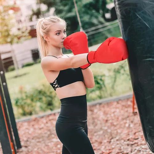 Miniatura 3 de 2 pares de guantes de boxeo para hombres y mujeres, guantes de entrenamiento de boxeo adecuados para principiantes y niños, juego profesional