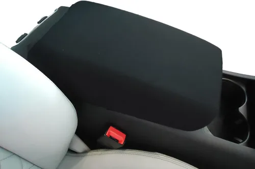 Car Console Covers Plus Hecho a mano en Estados Unidos, diseñado para Jeep Grand Cherokee 2010-2021 de neopreno para reposabrazos de automóvil, Negro