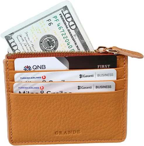 Miniatura 4 de Grande -3603 Estuches para tarjetas, Camello, Minimalista