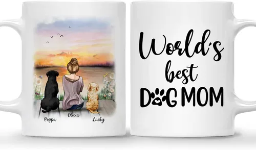 Miniatura 17 de Gossby Taza personalizada – Taza personalizada para perro, taza para mamá, taza para amantes de los perros, taza para mascotas, taza de café