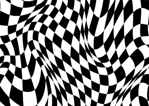 BELECO Telón de fondo de tela de 5 x 3 pies, color blanco y negro, tablero de ajedrez, textura de cuadrícula, tablero de ajedrez, fondo ondulado,