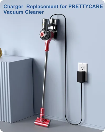Miniatura 2 de Para PRETTYGARDEN CARE - Cargador inalámbrico para aspiradora compatible con SPRETTYCARE W100 W200 W300 W400 20KPa 22.2V 180W cable de alimentación