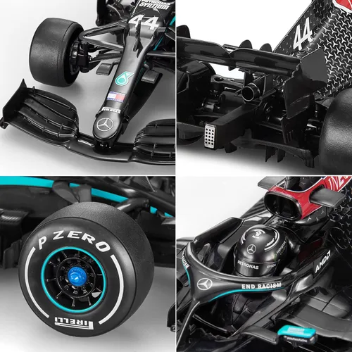 Miniatura 4 de Voltz Toys Vehículo de Control Remoto Licenciado Auténtico 1:12 Mercedes-Benz F1 W11 - RC para Niños y Adultos - RC de 2.4GHz para Regalo