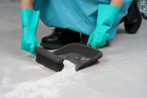 Miniatura 6 de SPARTA Recogedor de mano grande con orificio para colgar, recogedor de plástico resistente con borde ancho para encimeras y superficies, plástico