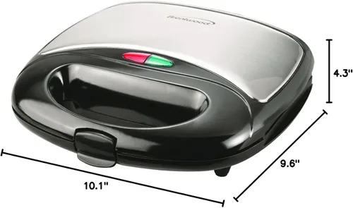 Miniatura 11 de Brentwood RA25985 Electrodomésticos TS-246 Panini Maker, Negro