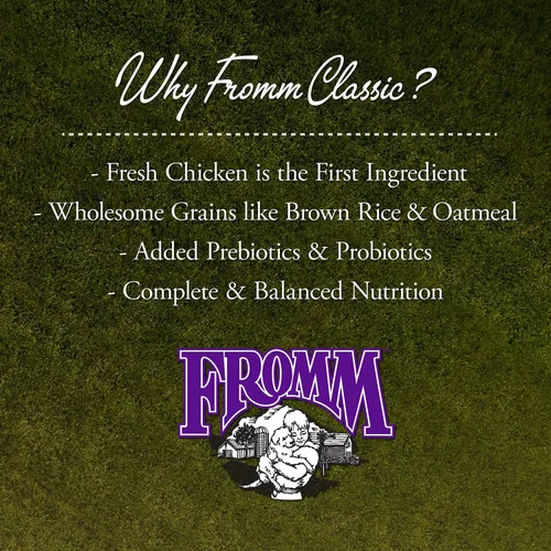 Miniatura 6 de Fromm Alimento clásico para perros adultos, alimento seco prémium para perros grandes, medianos y pequeños, receta de pollo, 5 libras