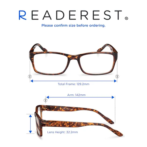 Miniatura 5 de Readerest Gafas de Lectura con Filtro de Luz Azul - Gafas Ligeras para Computadora con Bisagras de Resorte - Protección UV, Antirreflejos y Contra