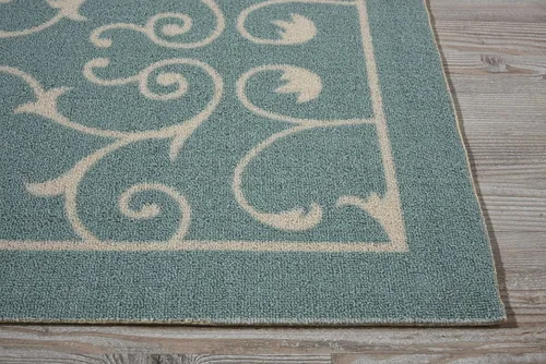 Miniatura 5 de Nourison Home Home & Garden - Alfombra de área de 2 pies 3 pulgadas x 3 pies 9 pulgadas, fácil de limpiar, no se desprende, para dormitorio, sala