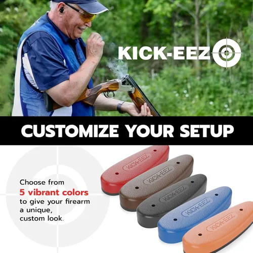 Miniatura 4 de KICK-EEZ Almohadilla de retroceso multiuso para amolar para ajustar, almohadilla de culata Sorbothane para escopetas y rifles, fabricada en Estados