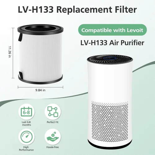 Miniatura 2 de LV-H133 - Filtro de repuesto compatible con purificador de aire LEVOIT LV-H133, filtro principal multicapa, número de pieza LV-H133-RF, 1 paquete