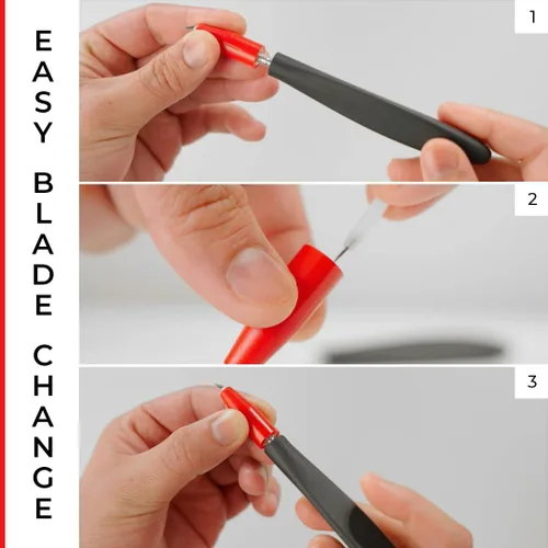 Miniatura 5 de VViViD Cuchillo de corte artesanal de hoja giratoria de agarre cómodo de 360 grados